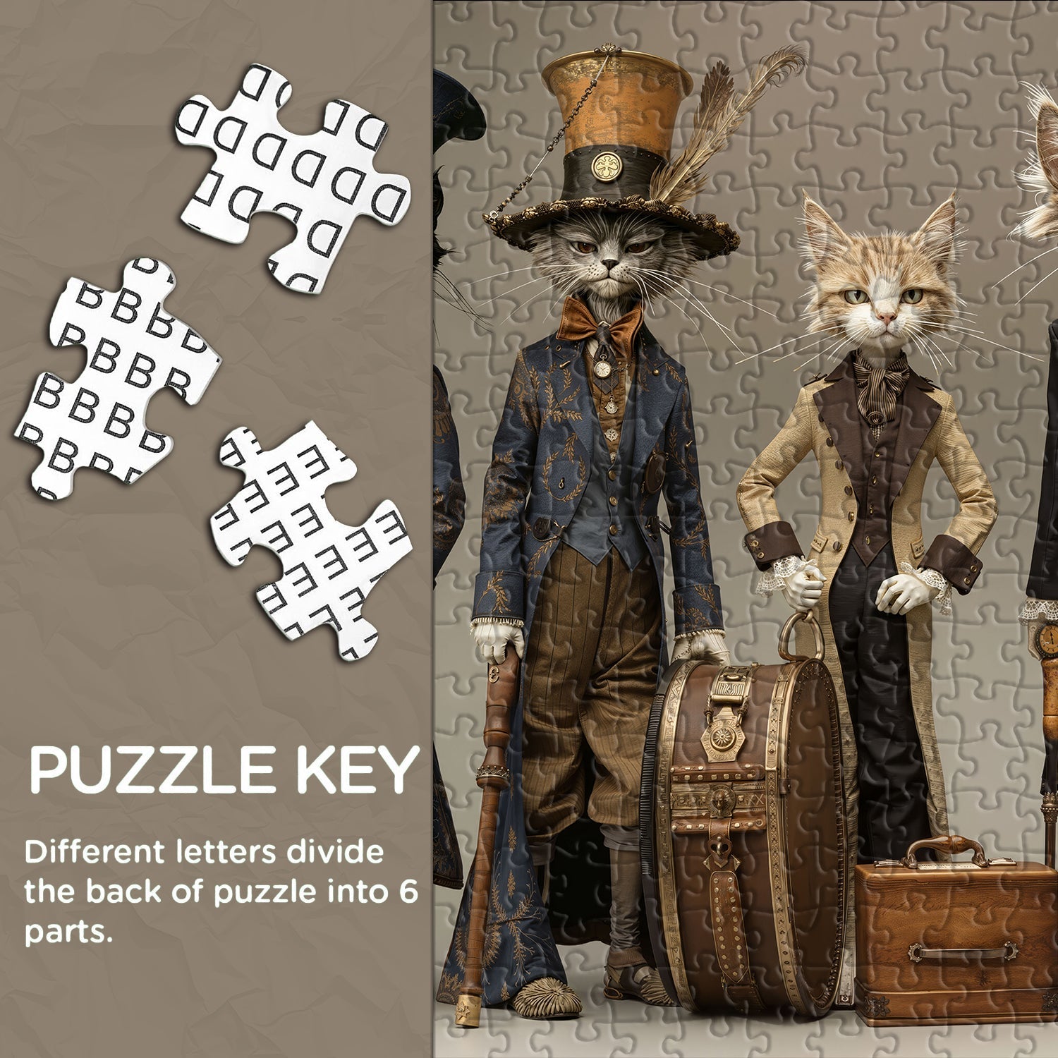 Gentle-Cat Aristocracy Jigsaw Puzzle 1000 Piece