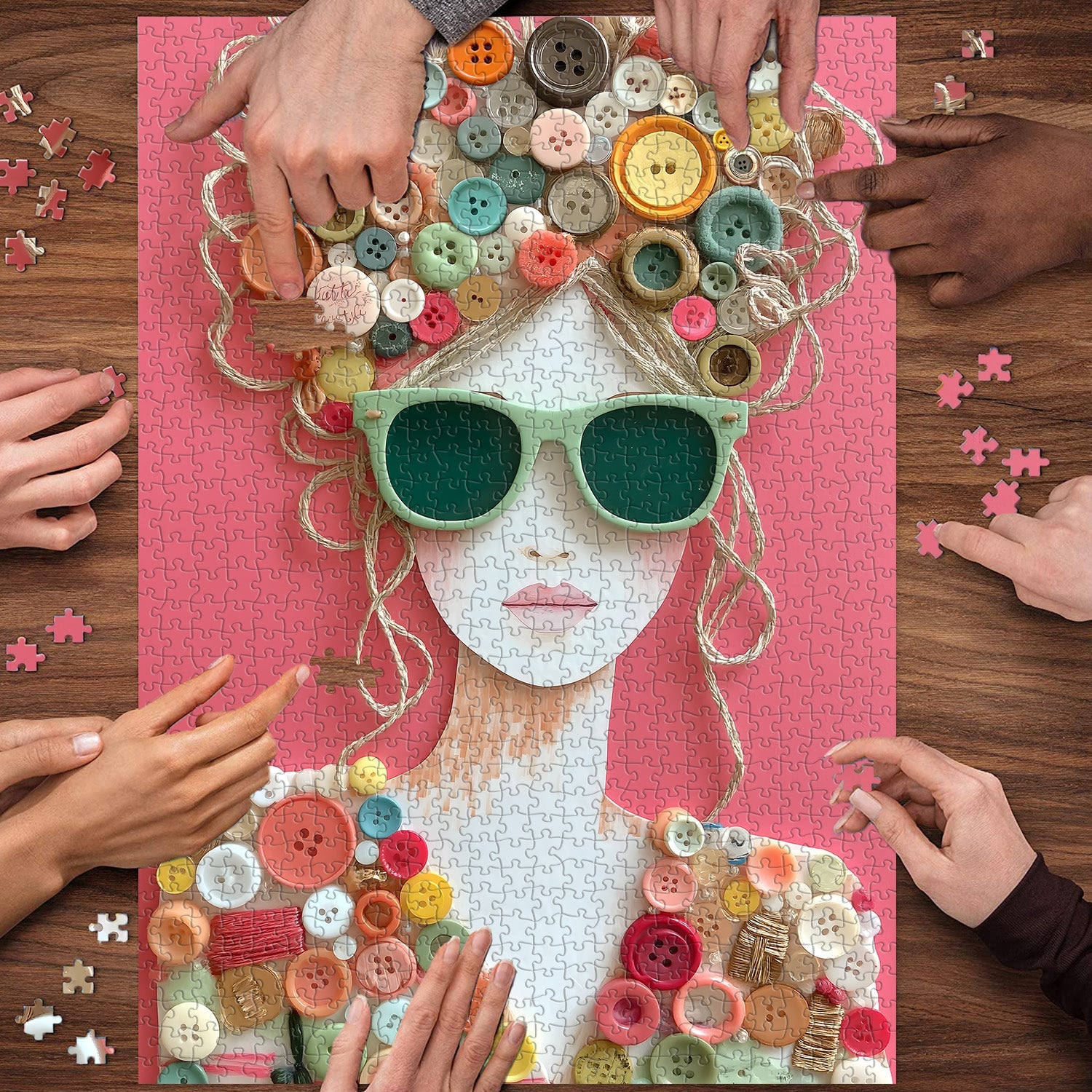 The Button Muse Jigsaw Puzzle 1000 Pieces