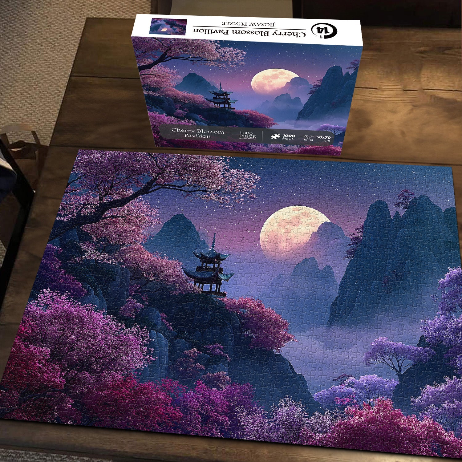Cherry Blossom Pavilion Jigsaw Puzzle 1000 Pieces