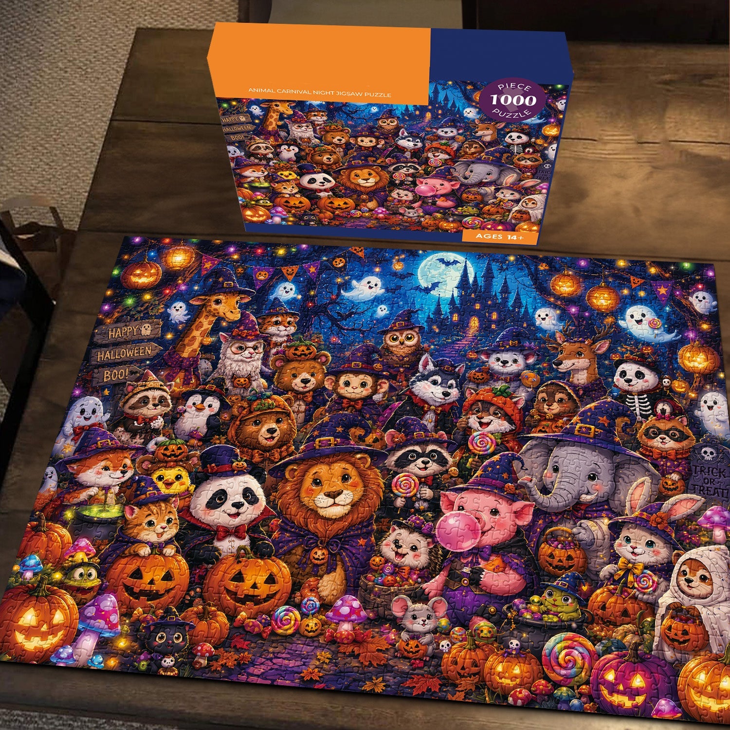 Animal Carnival Night Jigsaw Puzzle 1000 Piece