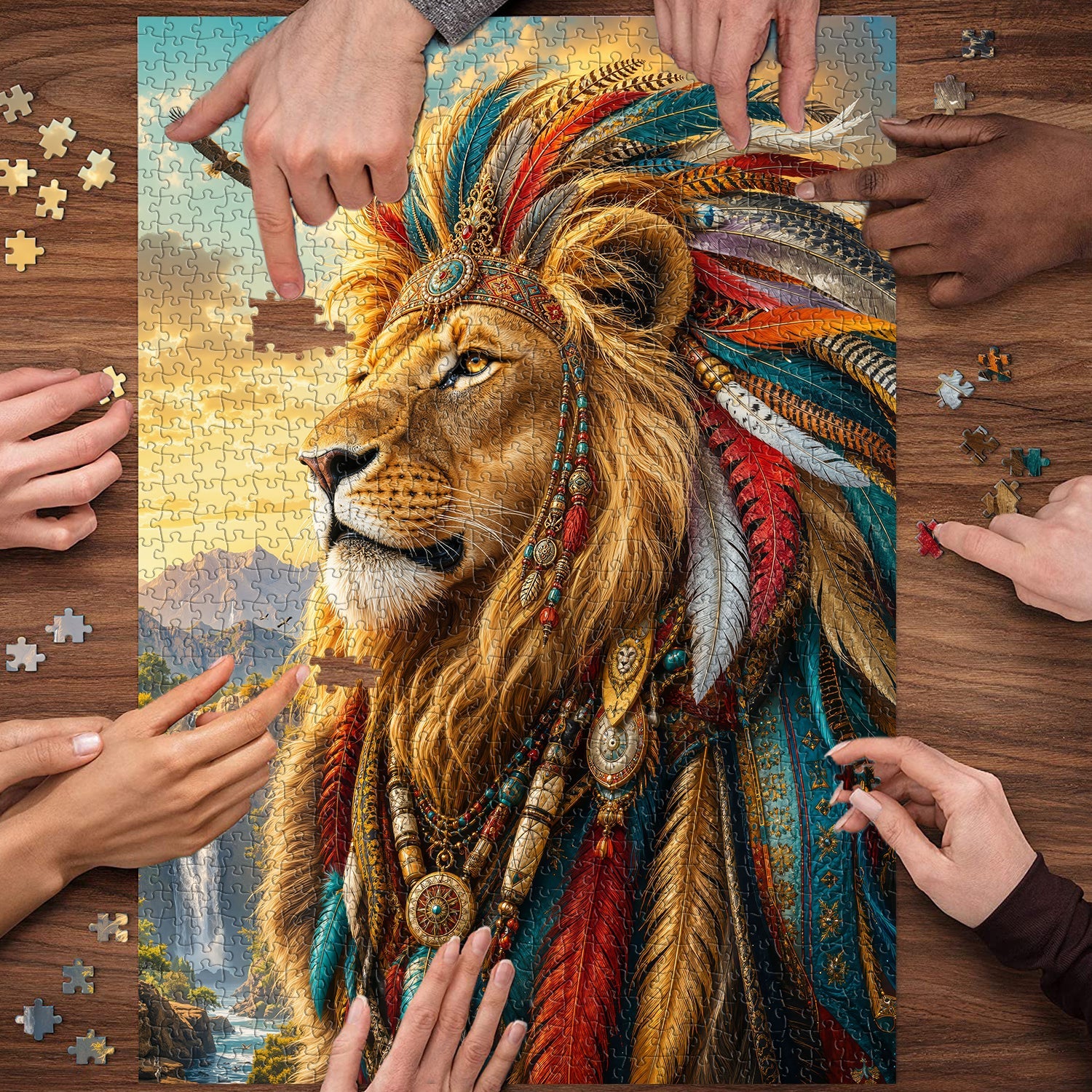Sacred Lion Jigsaw Puzzle 1000 Piece
