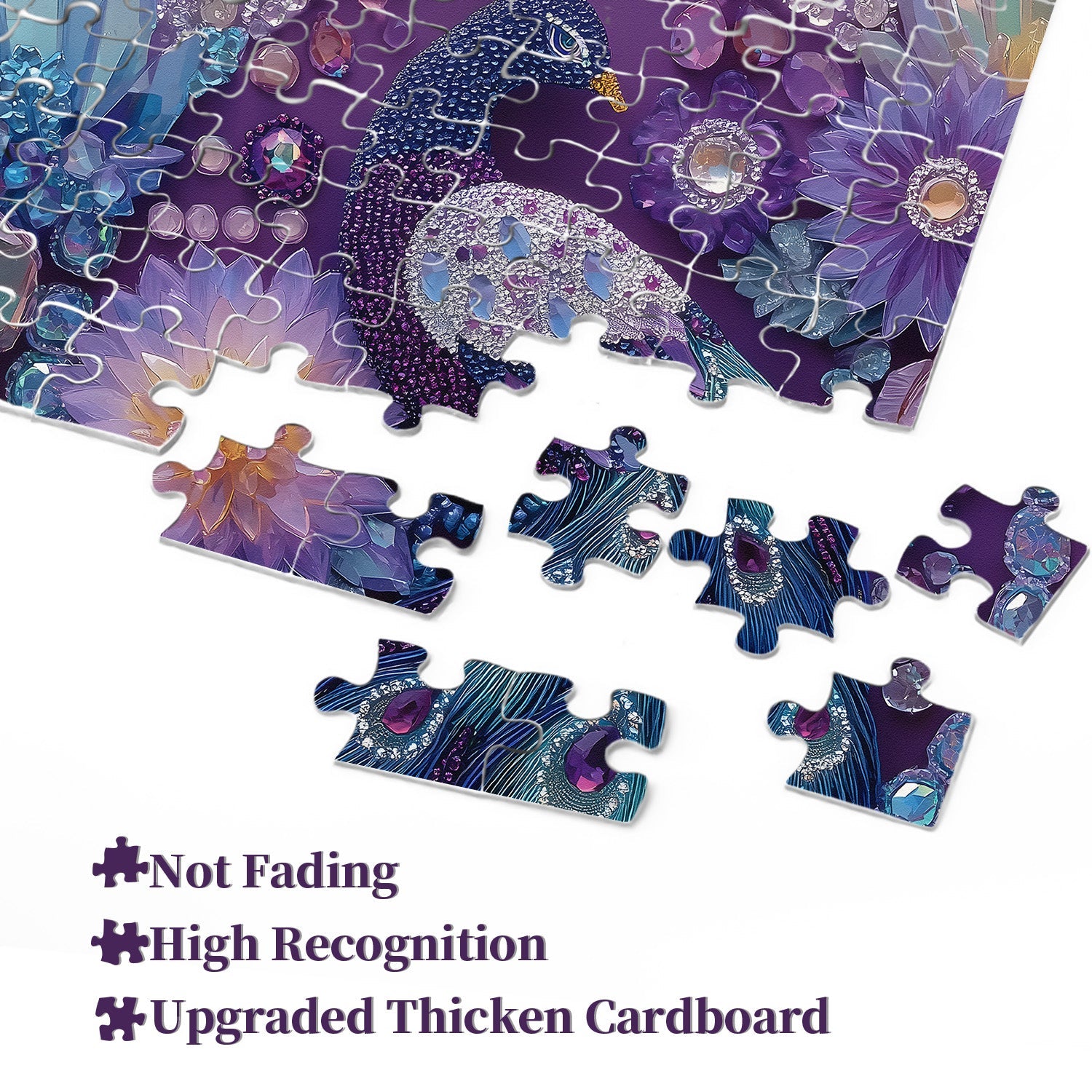 Diamond Peacock Jigsaw Puzzle 1000 Pieces
