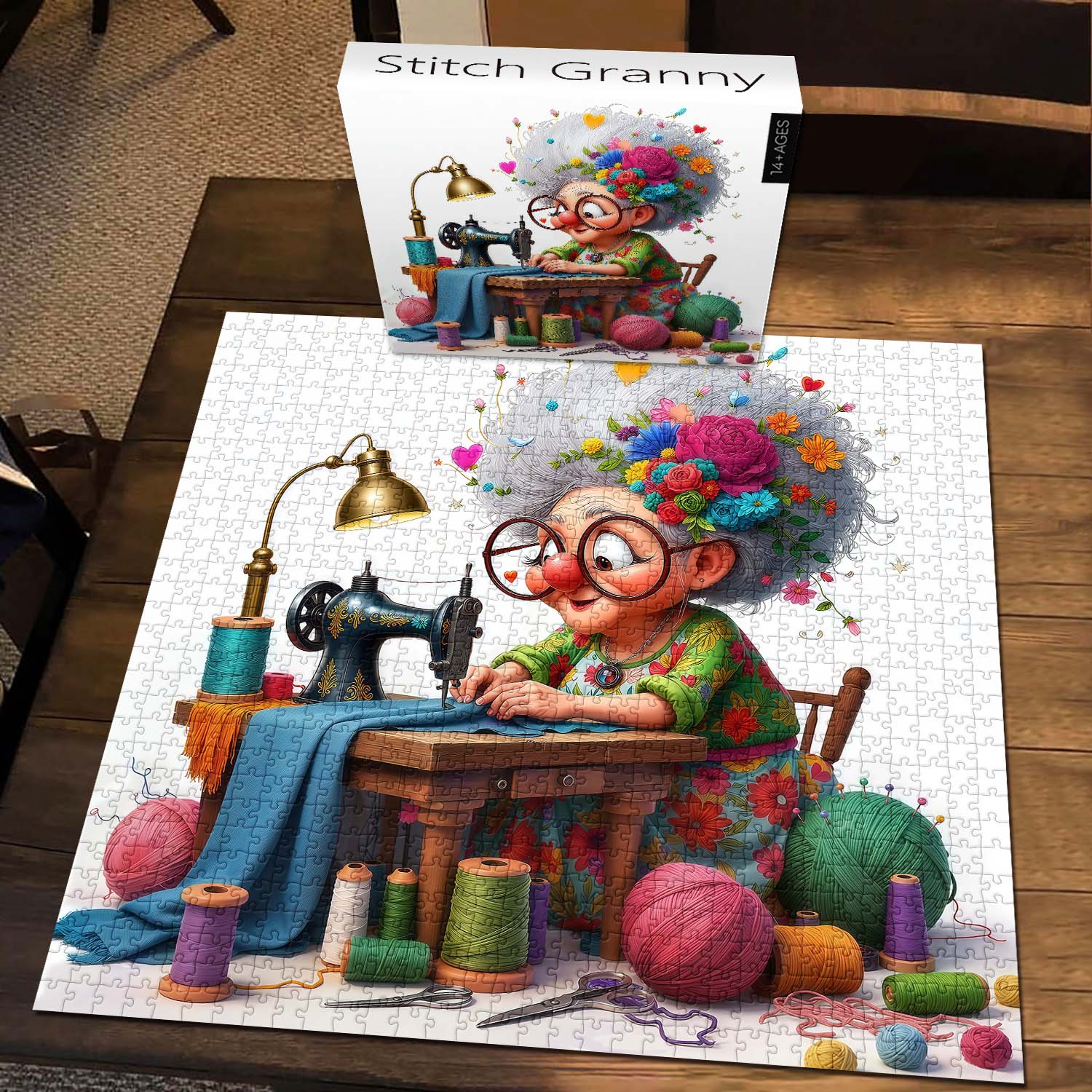 Stitch Granny Jigsaw Puzzle 1000 Piece