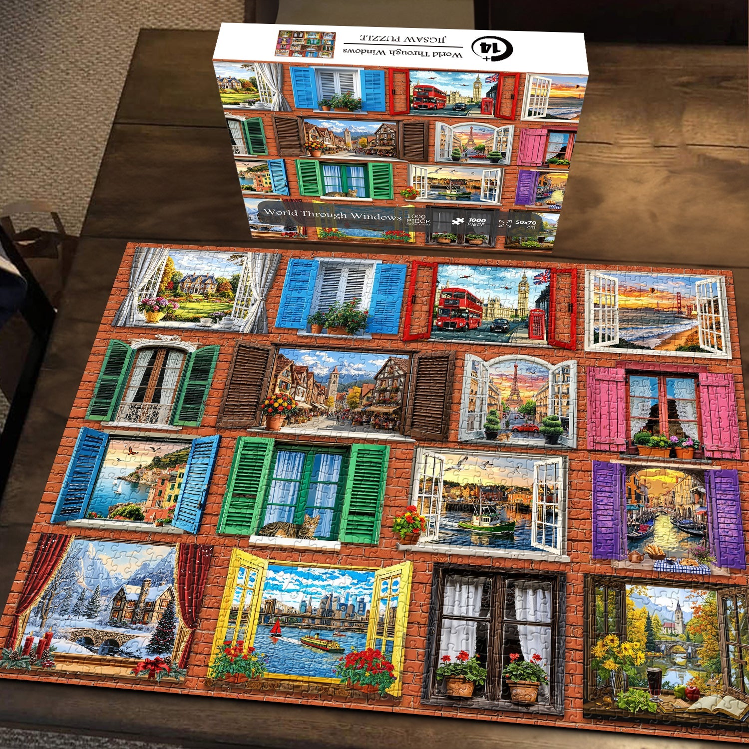 World Through Windows Jigsaw Puzzle 1000 Pieces