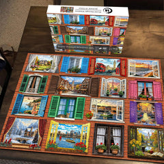 World Through Windows Jigsaw Puzzle 1000 Pieces