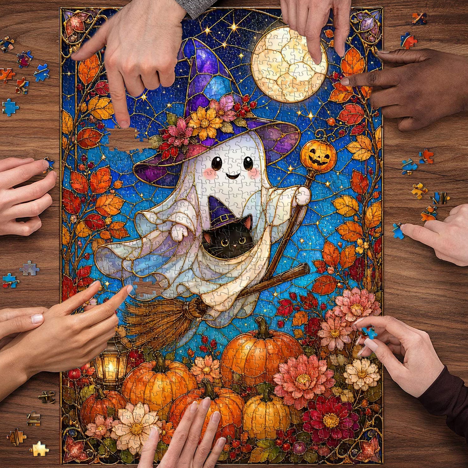 The Ghost's Broom Trip Jigsaw Puzzle 1000 Pieces