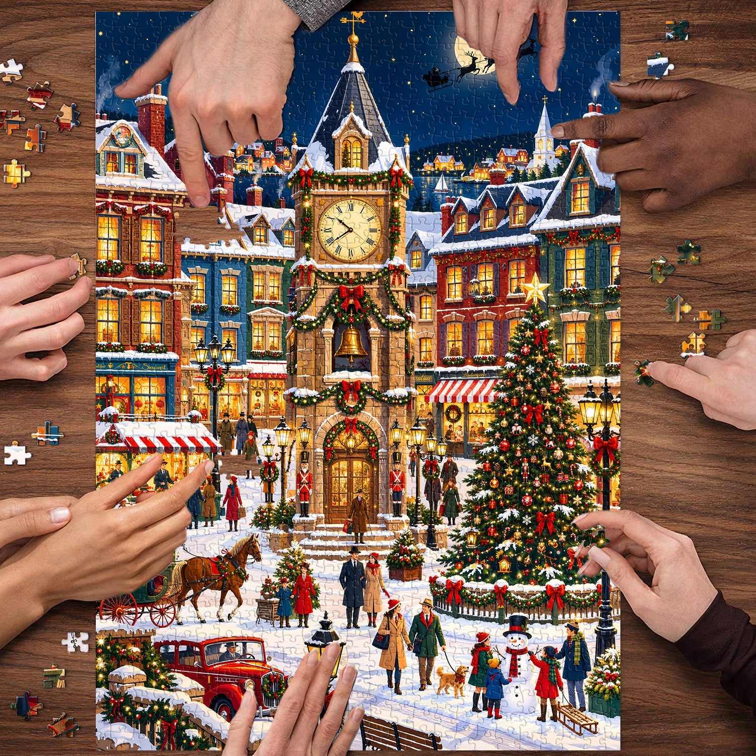 Snowy Bells Jigsaw Puzzle 1000 Piece