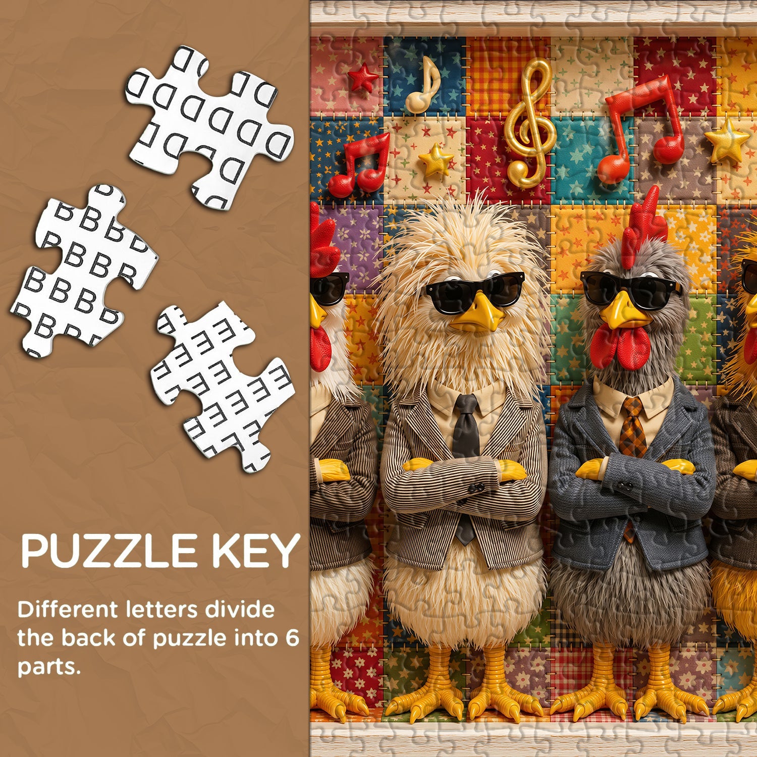 The Cool Clucks Jigsaw Puzzle 1000 Piece