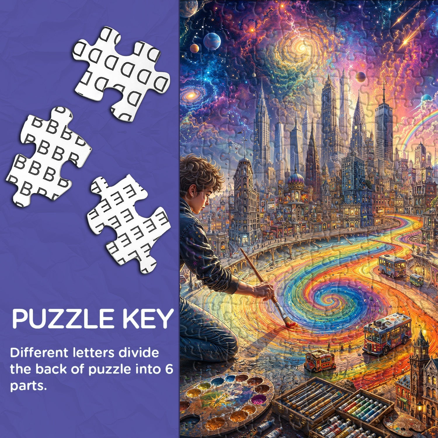 Dream‑Brush City Jigsaw Puzzle 1000 Piece