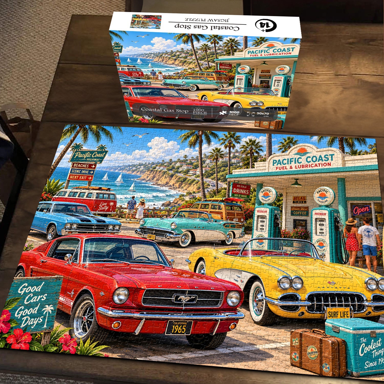 Coastal Gas Stop Jigsaw Puzzle 1000 Piece