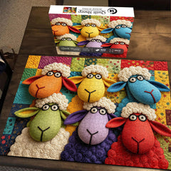 Quilt Sheep Jigsaw Puzzle 1000 Piece