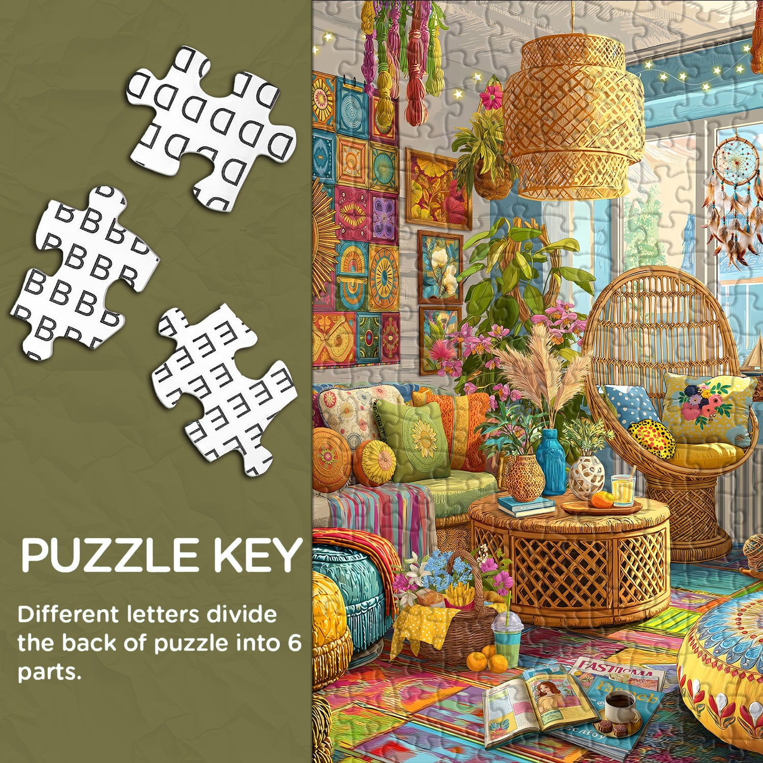 Boho House Jigsaw Puzzle 1000 Pieces