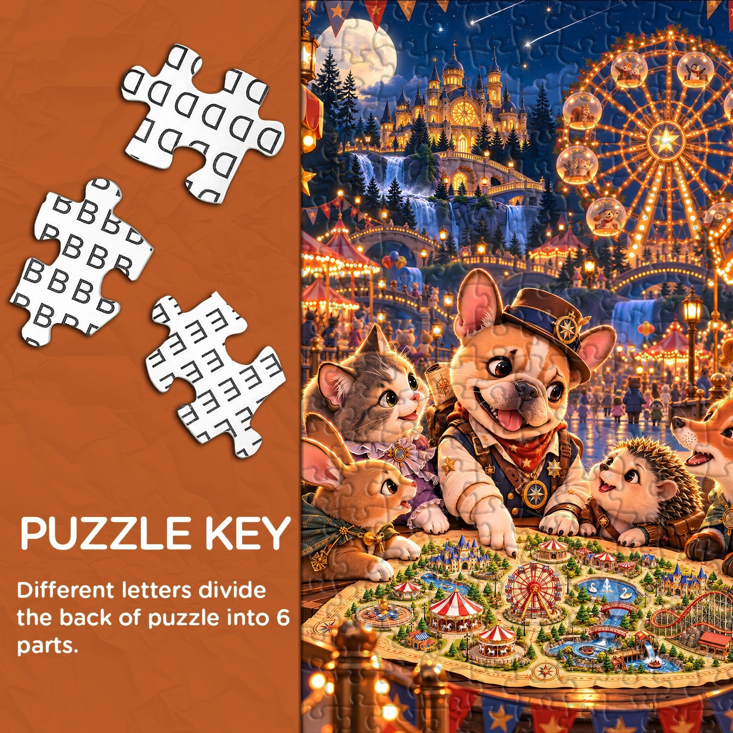 Animal Carnival Jigsaw Puzzle 1000 Pieces