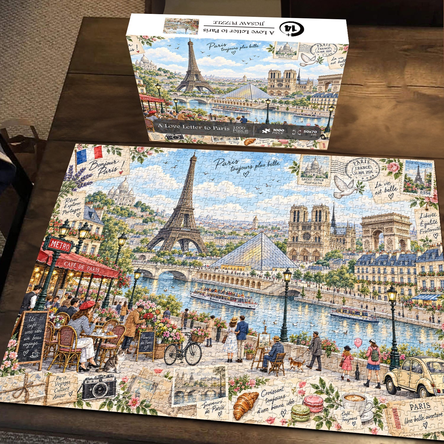 A Love Letter to Paris Jigsaw Puzzle 1000 Piece