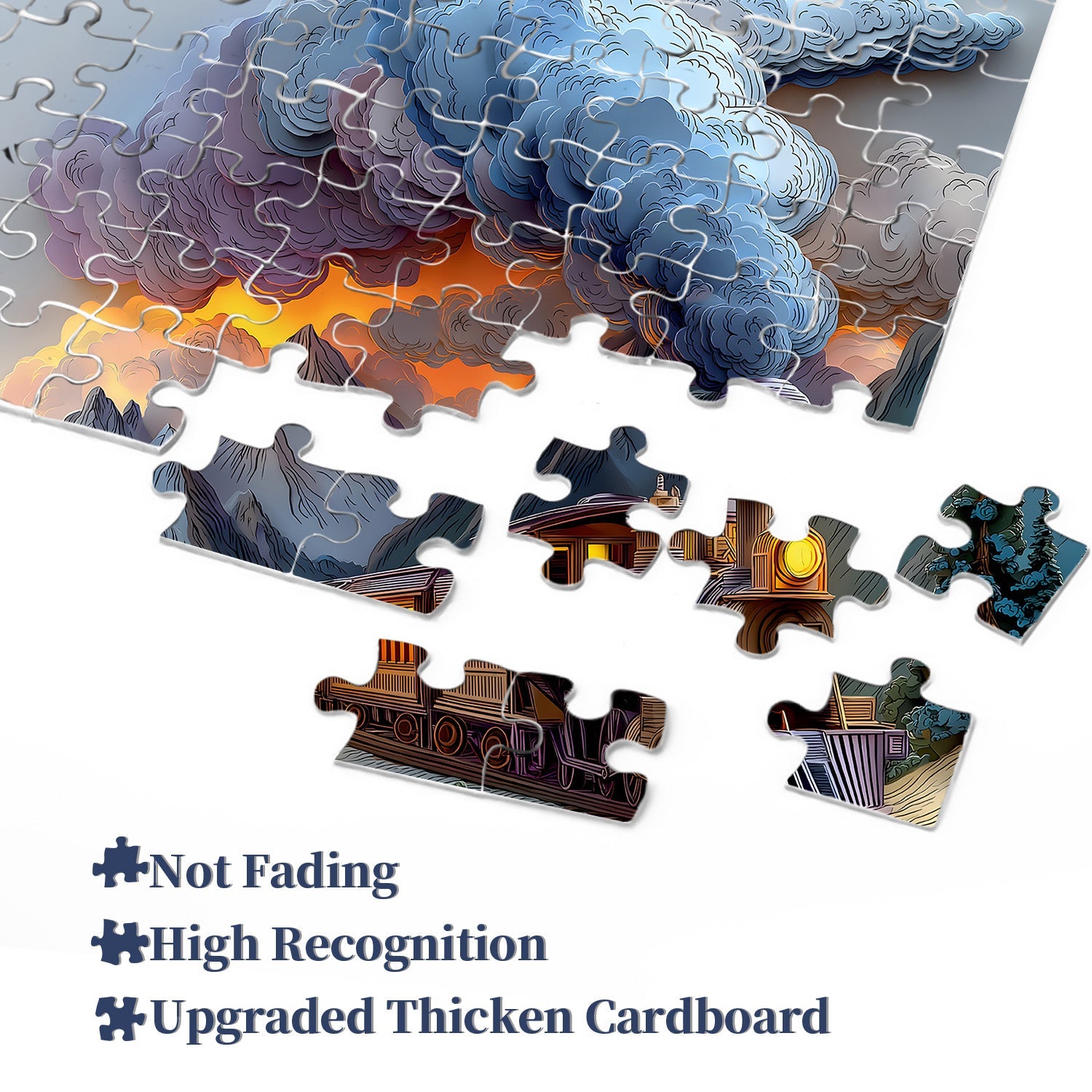 Book Page Rail Journey Jigsaw Puzzle 1000 Pieces