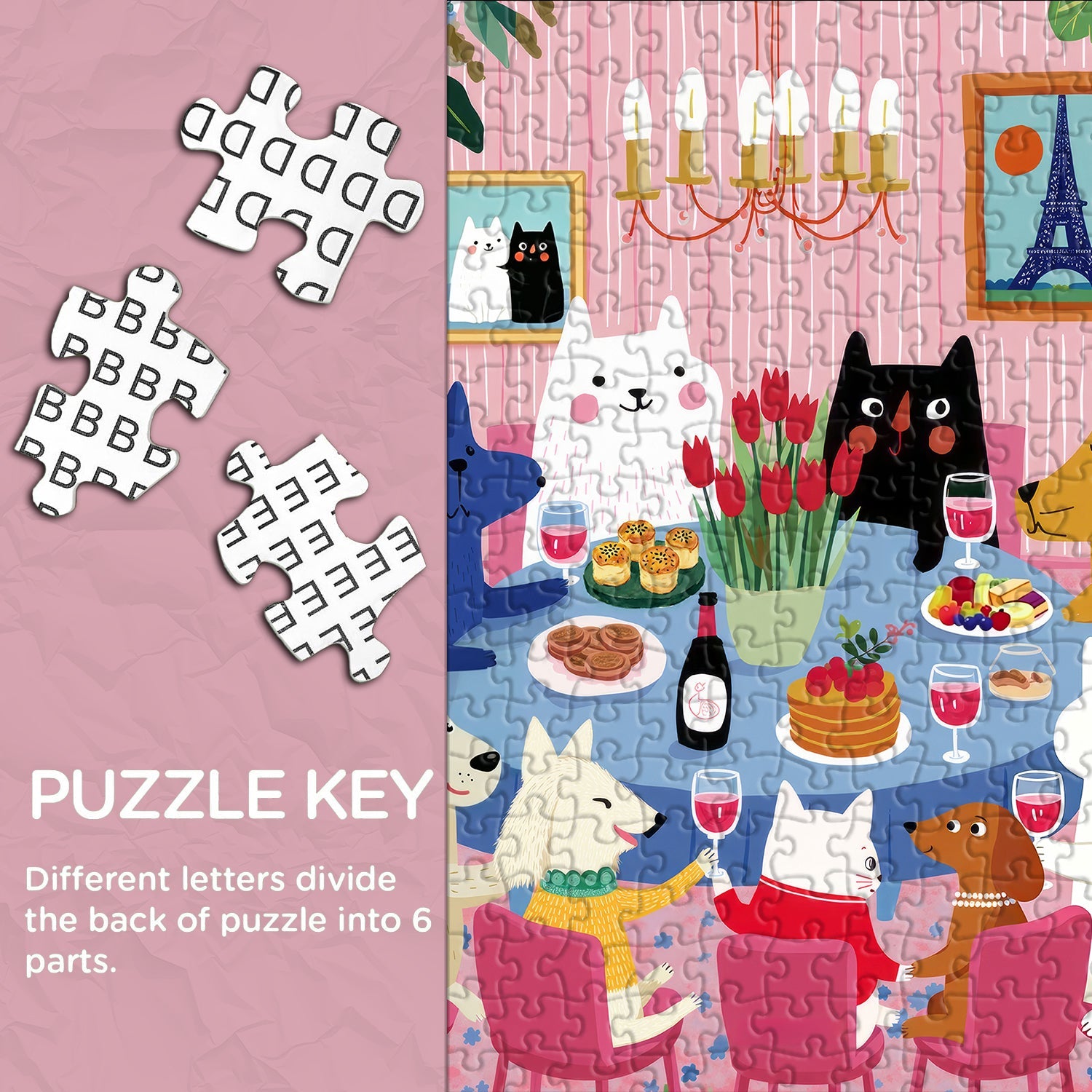 Furry Friends Feast Jigsaw Puzzle 1000 Piece