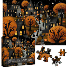 Halloween-Heimatstadt-Puzzle, 1000 Teile 