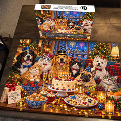 Christmas Pet Party Jigsaw Puzzle 1000 Pieces