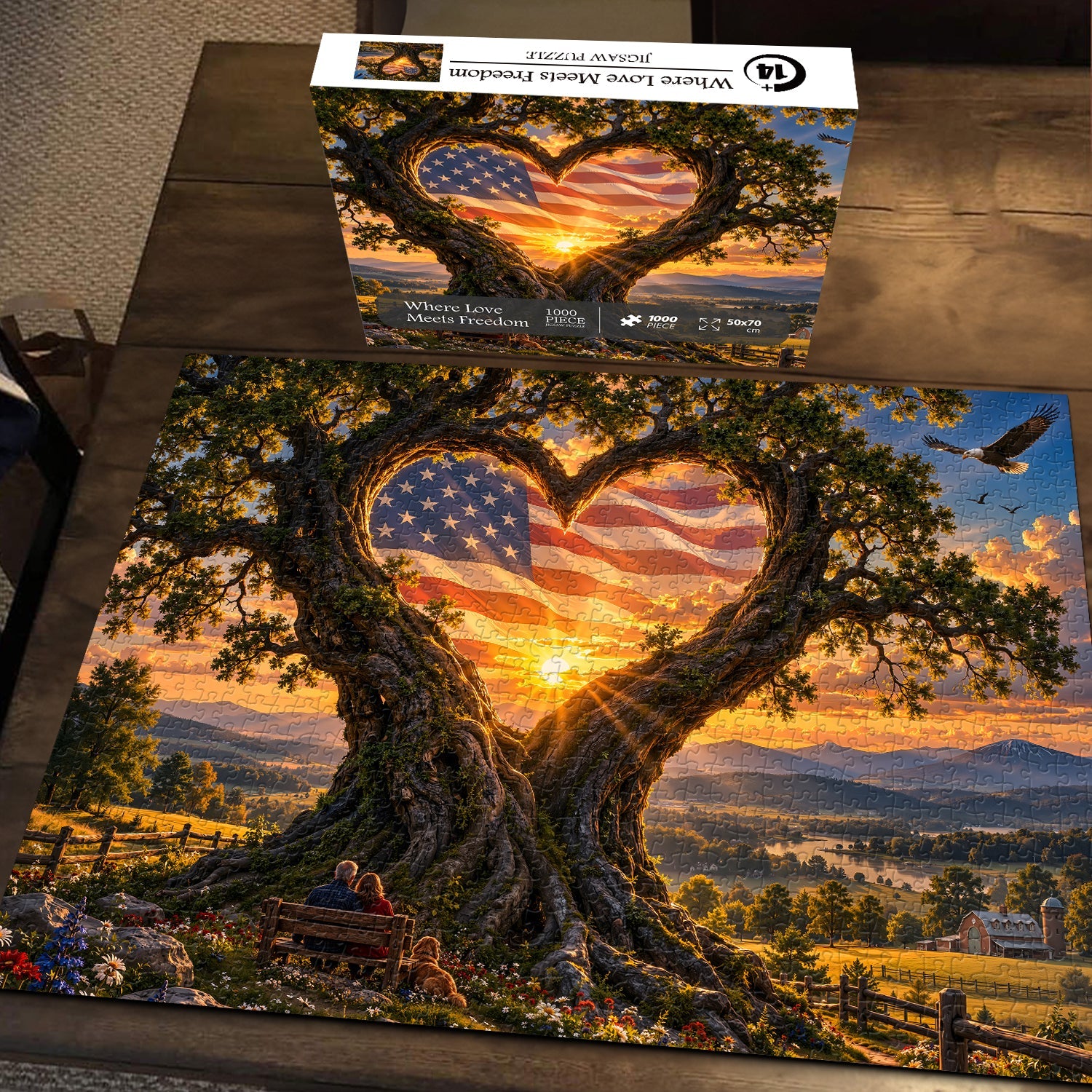 Where Love Meets Freedom Jigsaw Puzzle 1000 Pieces