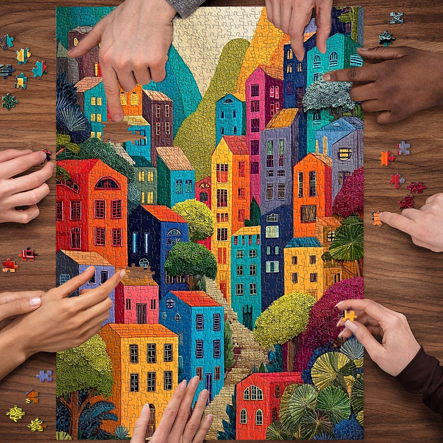 Mountain Palette Jigsaw Puzzle 1000 Pieces