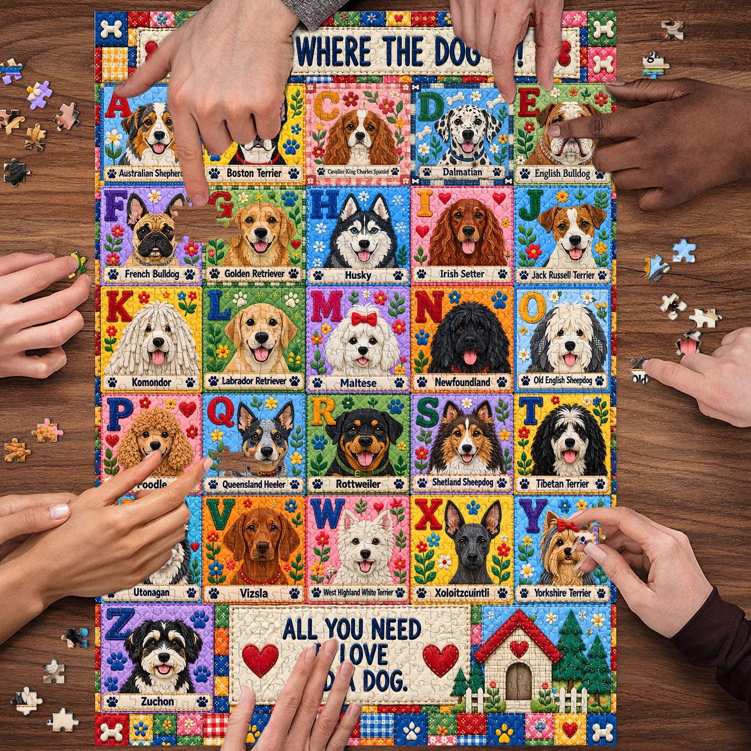 Paws of Love Jigsaw Puzzle 1000 Pieces