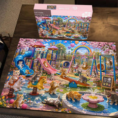 Cat Park Jigsaw Puzzle 1000 Pieces