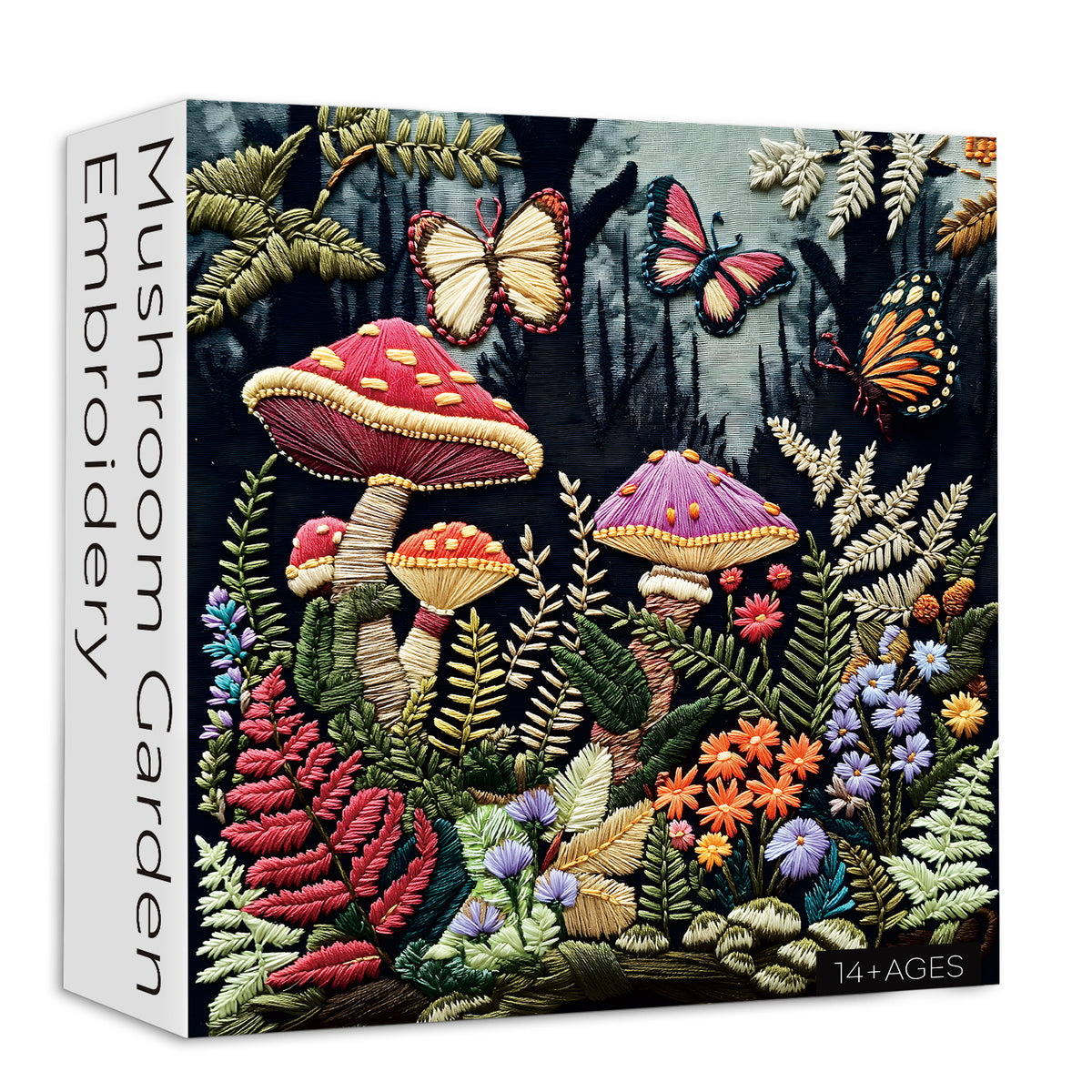 Mushroom Garden Embroidery Jigsaw Puzzle 1000 Pieces