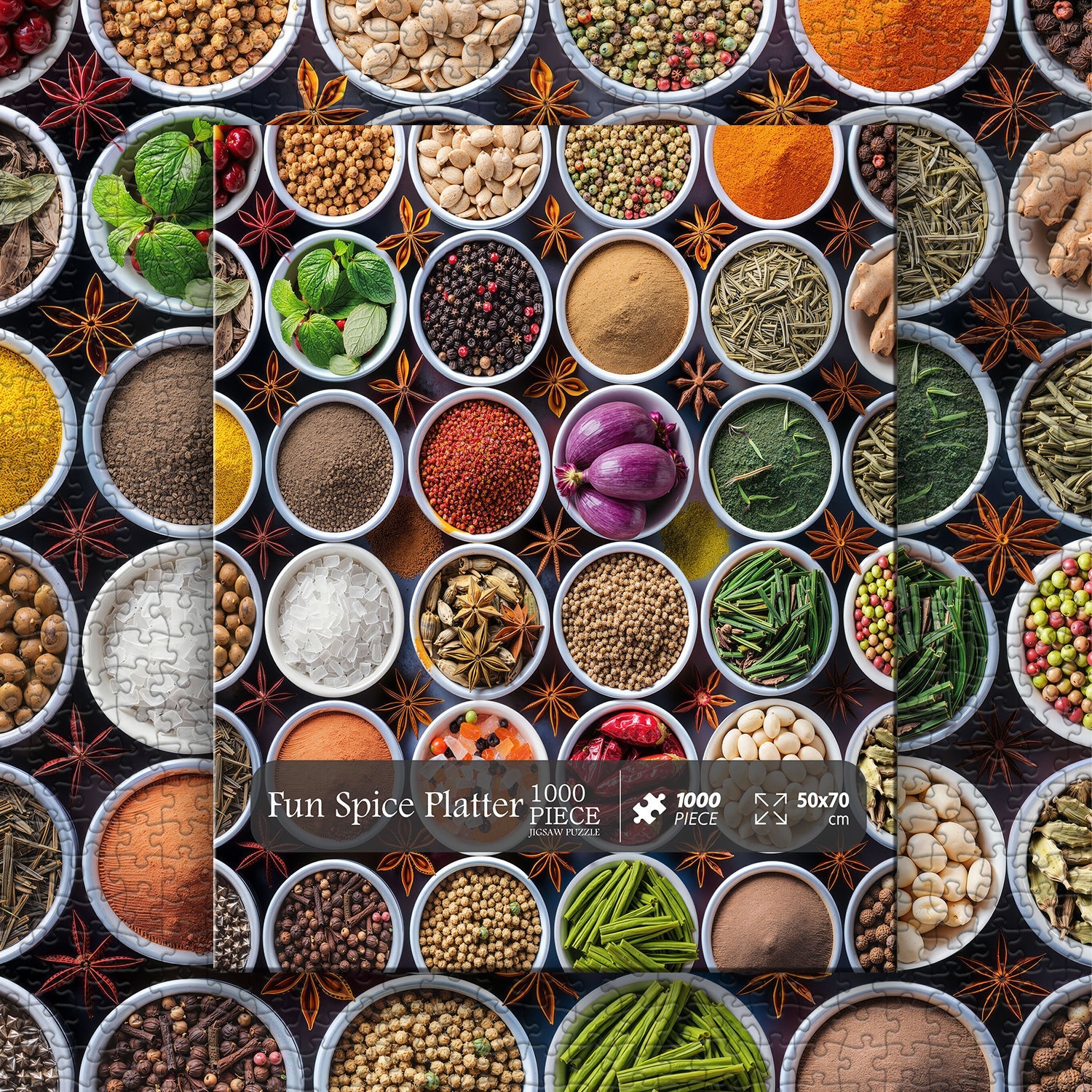 Fun Spice Platter Jigsaw Puzzle 1000 Pieces