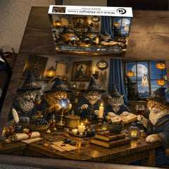 Witch Cat Midnight Coven Jigsaw Puzzle 1000 Piece