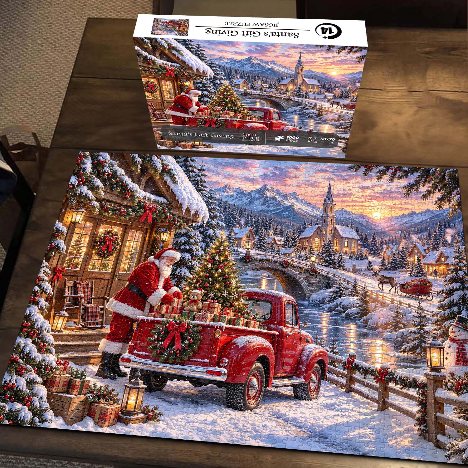 Santa's Gift Giving Jigsaw Puzzle 1000 Piece