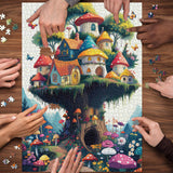 Fantasy Mushroom House Jigsaw Puzzle 1000 Pieces