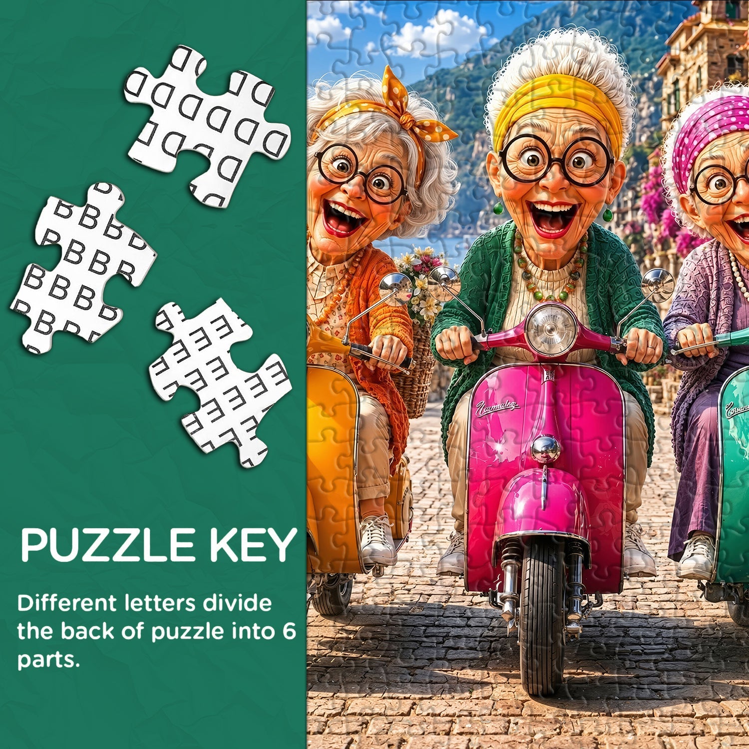 Puzzle 1000 pièces Scooter Squad
