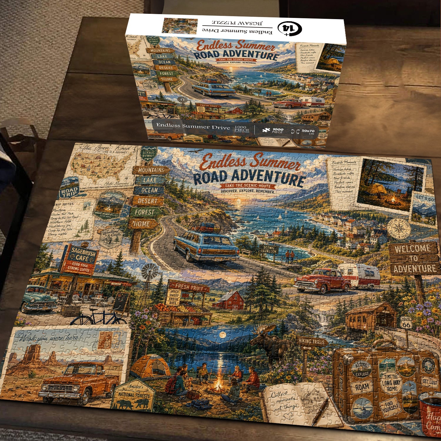Endless Summer Drive Jigsaw Puzzle 1000 Piece
