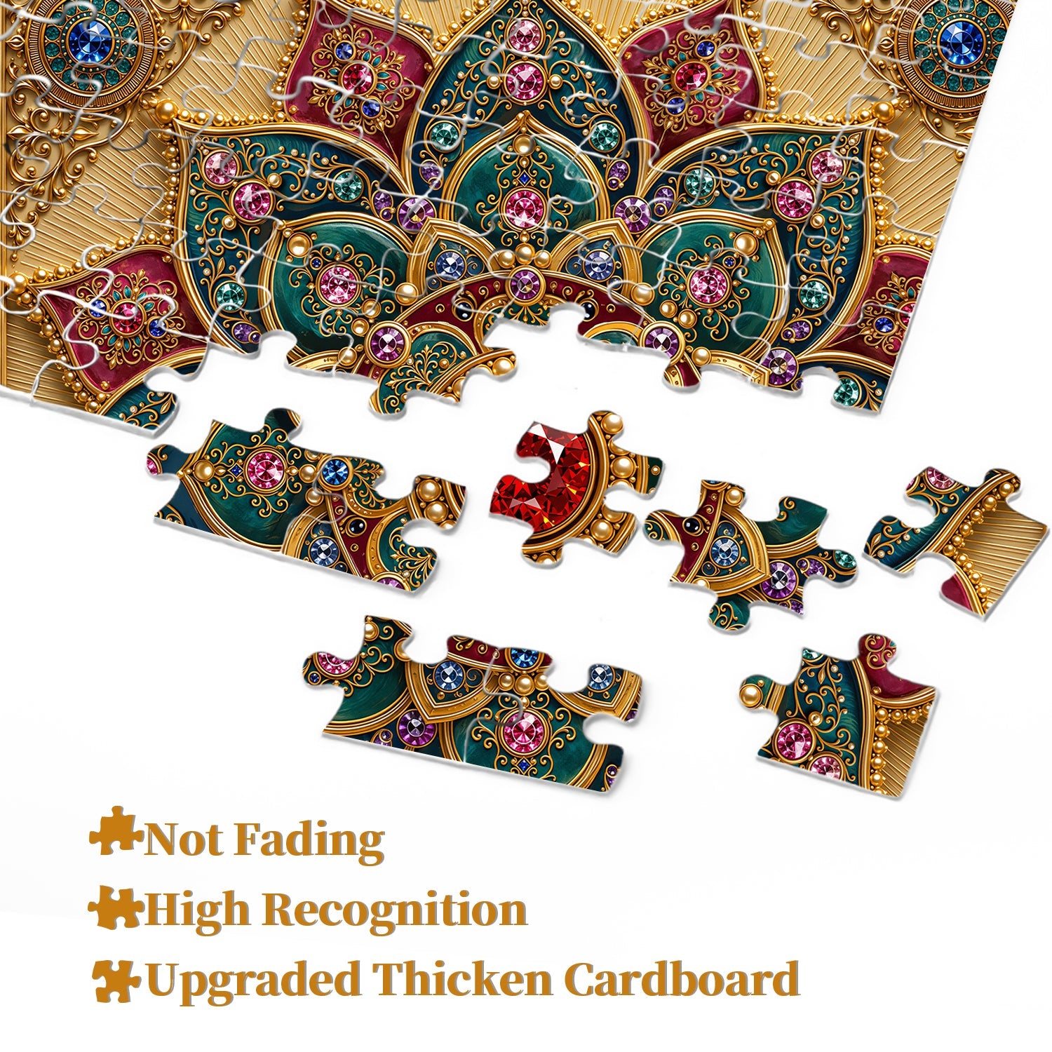Gem Mandala Jigsaw Puzzle 1000 Pieces