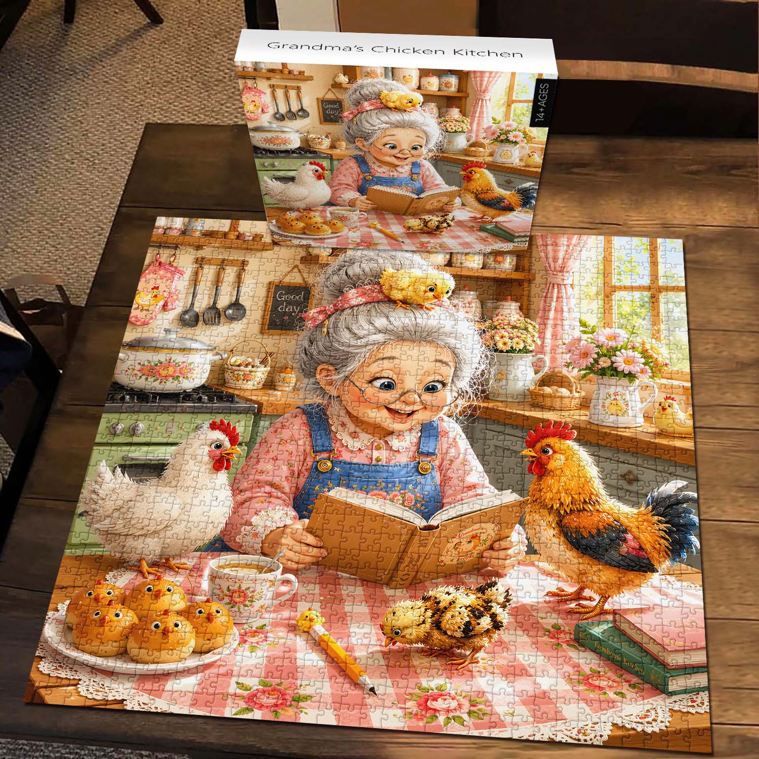 Grandma’s Chicken Kitchen Jigsaw Puzzle 1000 Pieces