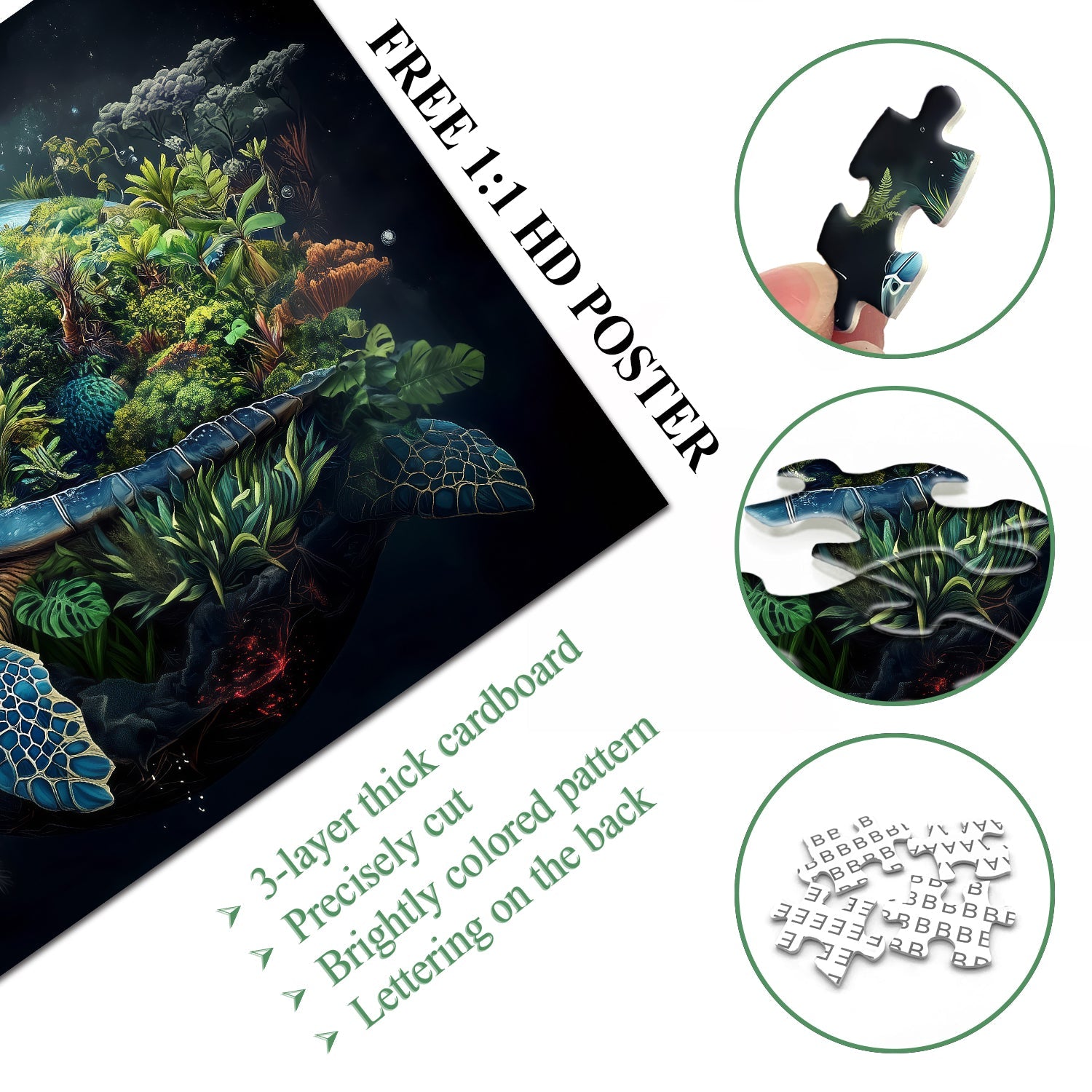 Erdschildkröten-Puzzle 1000 Teile