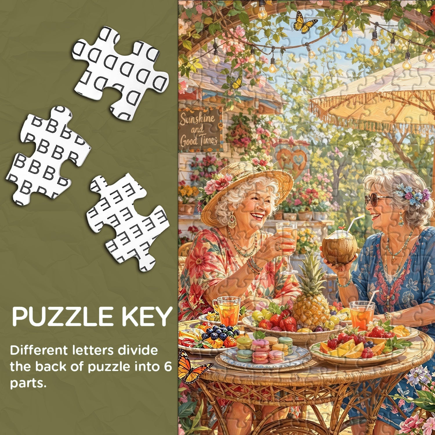 Garden Sisters Jigsaw Puzzle 1000 Piece