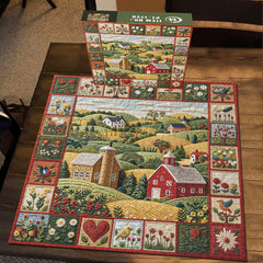 Quilted Countryside Jigsaw Puzzle 1000 Pieces