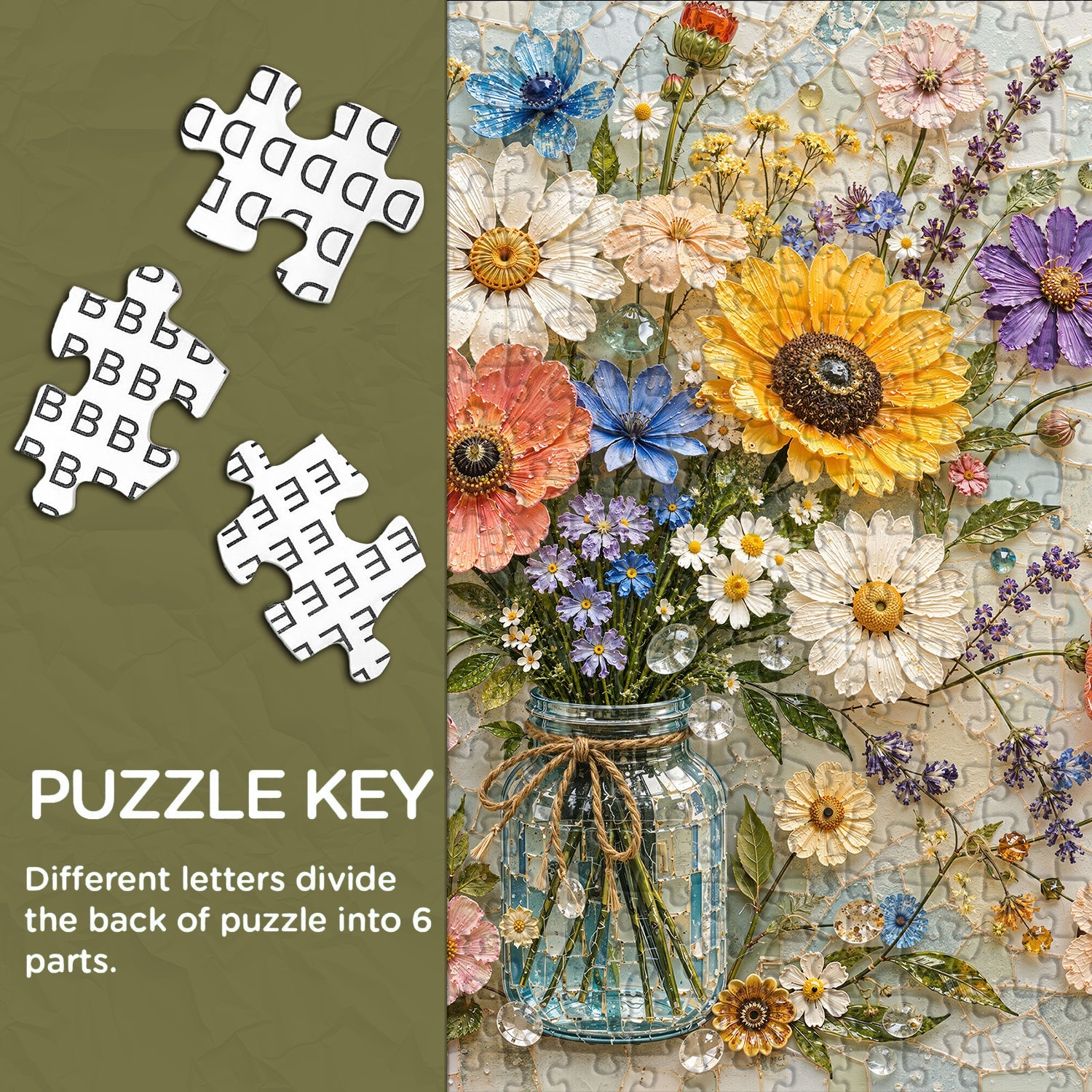 Meadow Jar Jigsaw Puzzle 1000 Piece