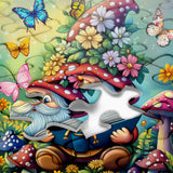 Gnome's Mushroom Wonderland Jigsaw Puzzle 1000 Pieces