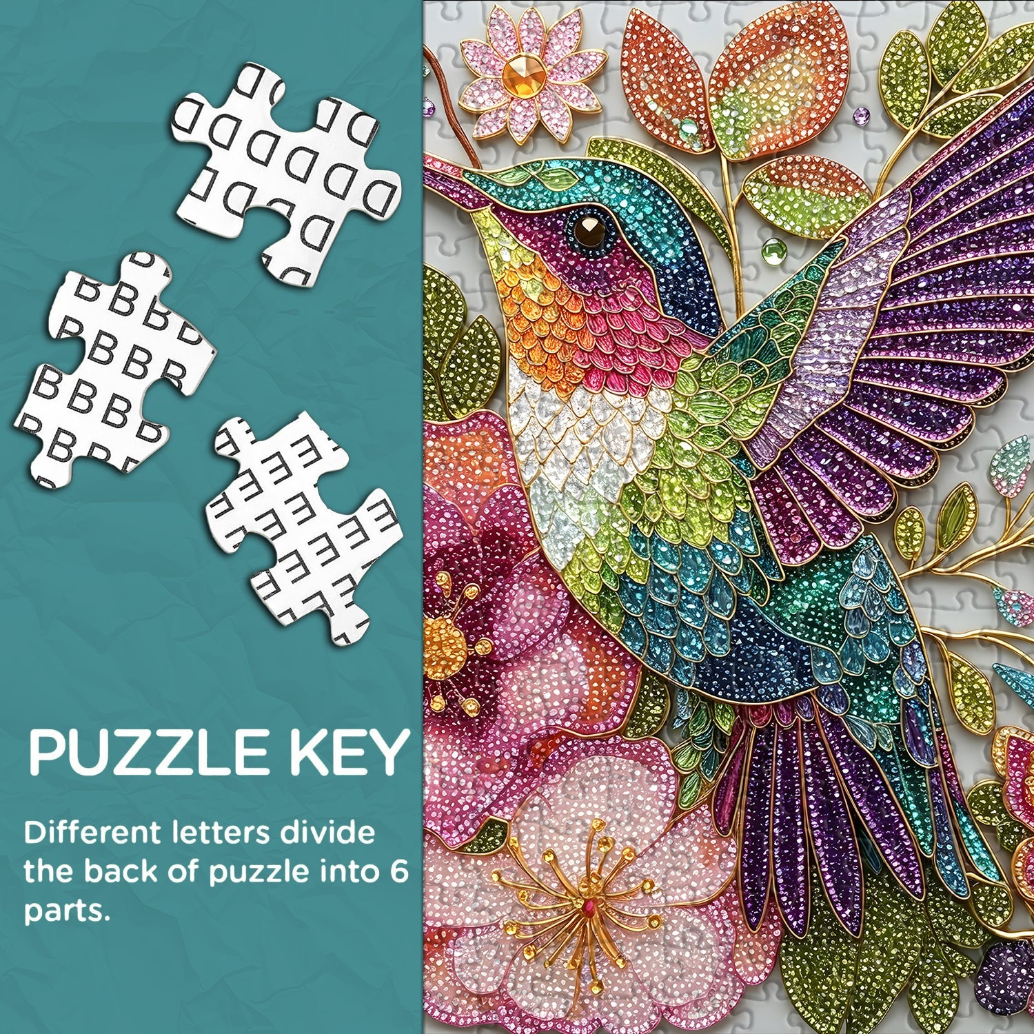 Puzzle de 1000 pièces Colibri gemme