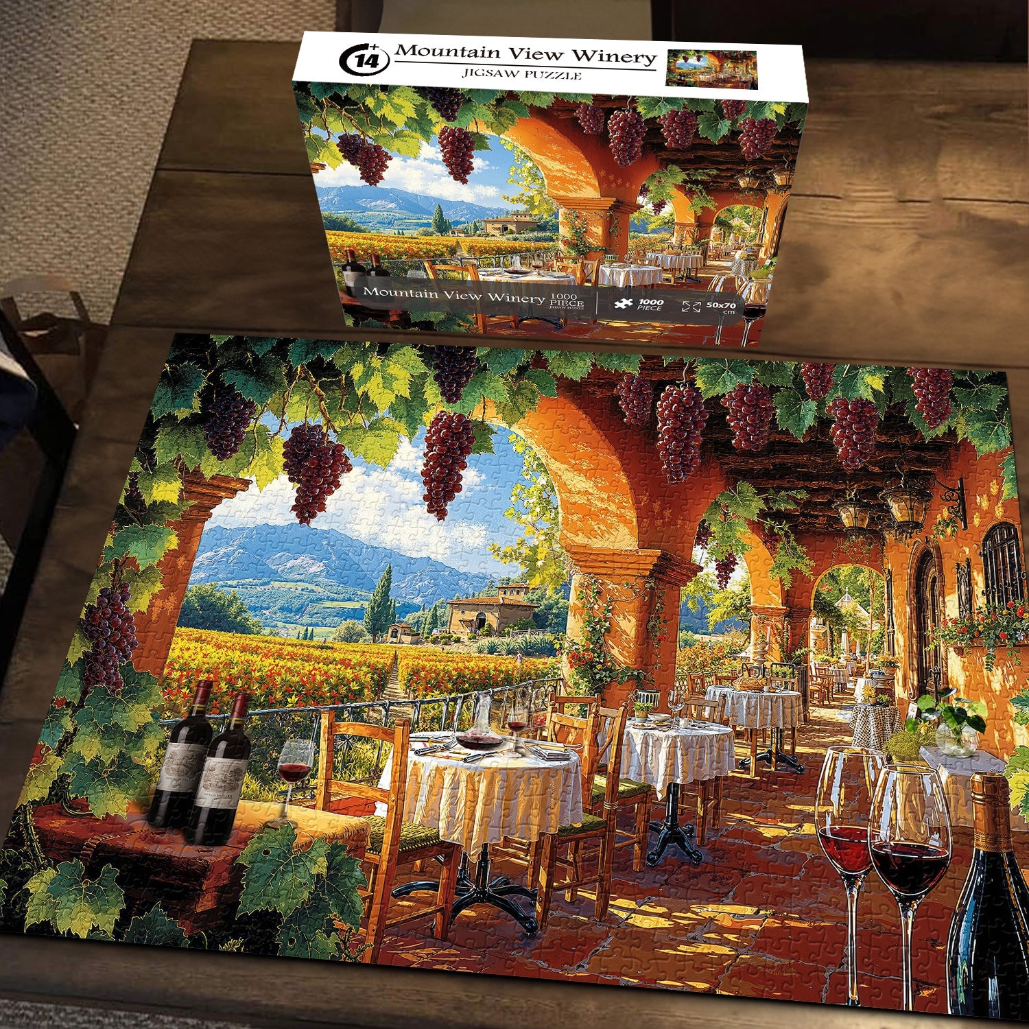 Mountain View Winery Jigsaw Puzzle 1000 Pieces