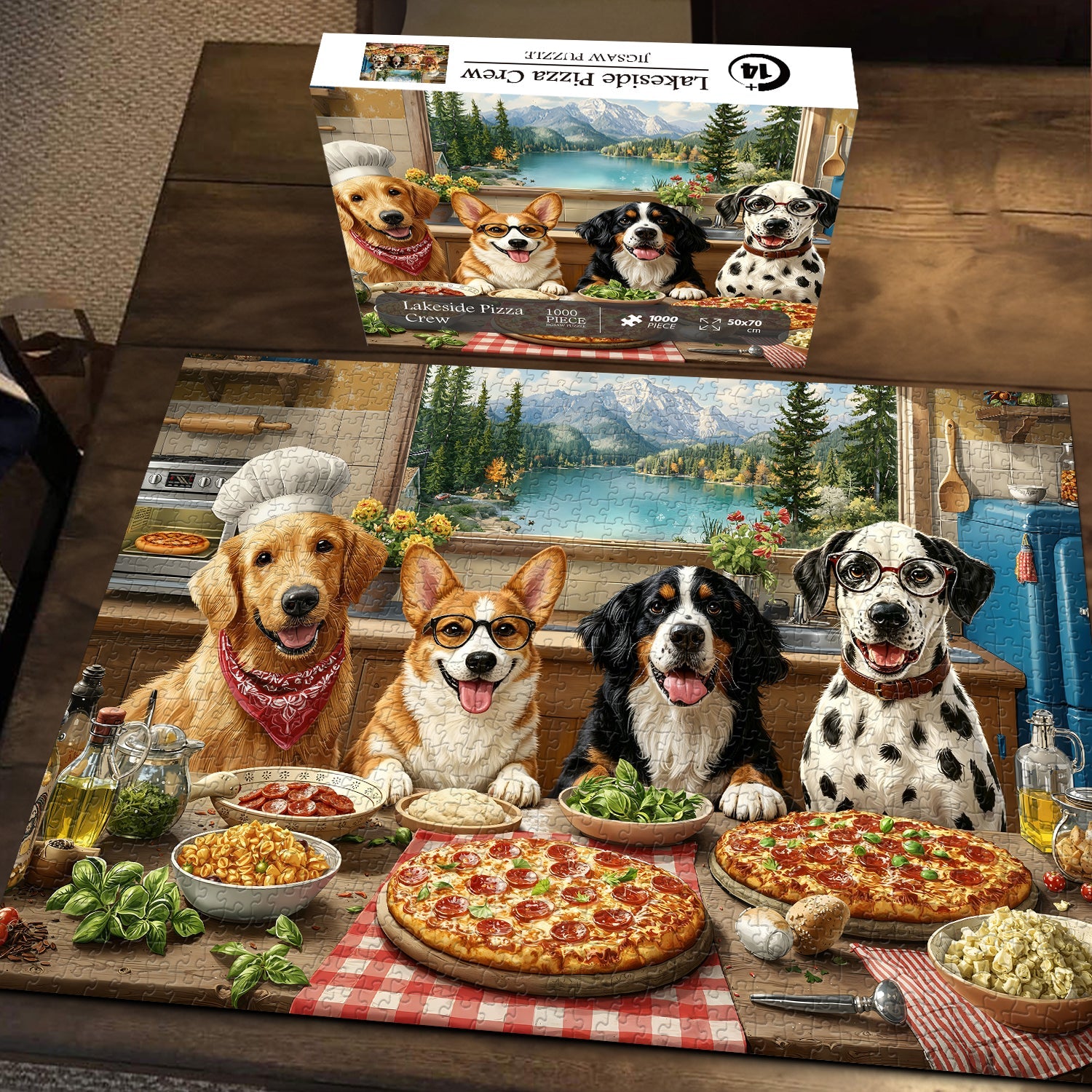 Lakeside Pizza Crew Jigsaw Puzzle 1000 Piece