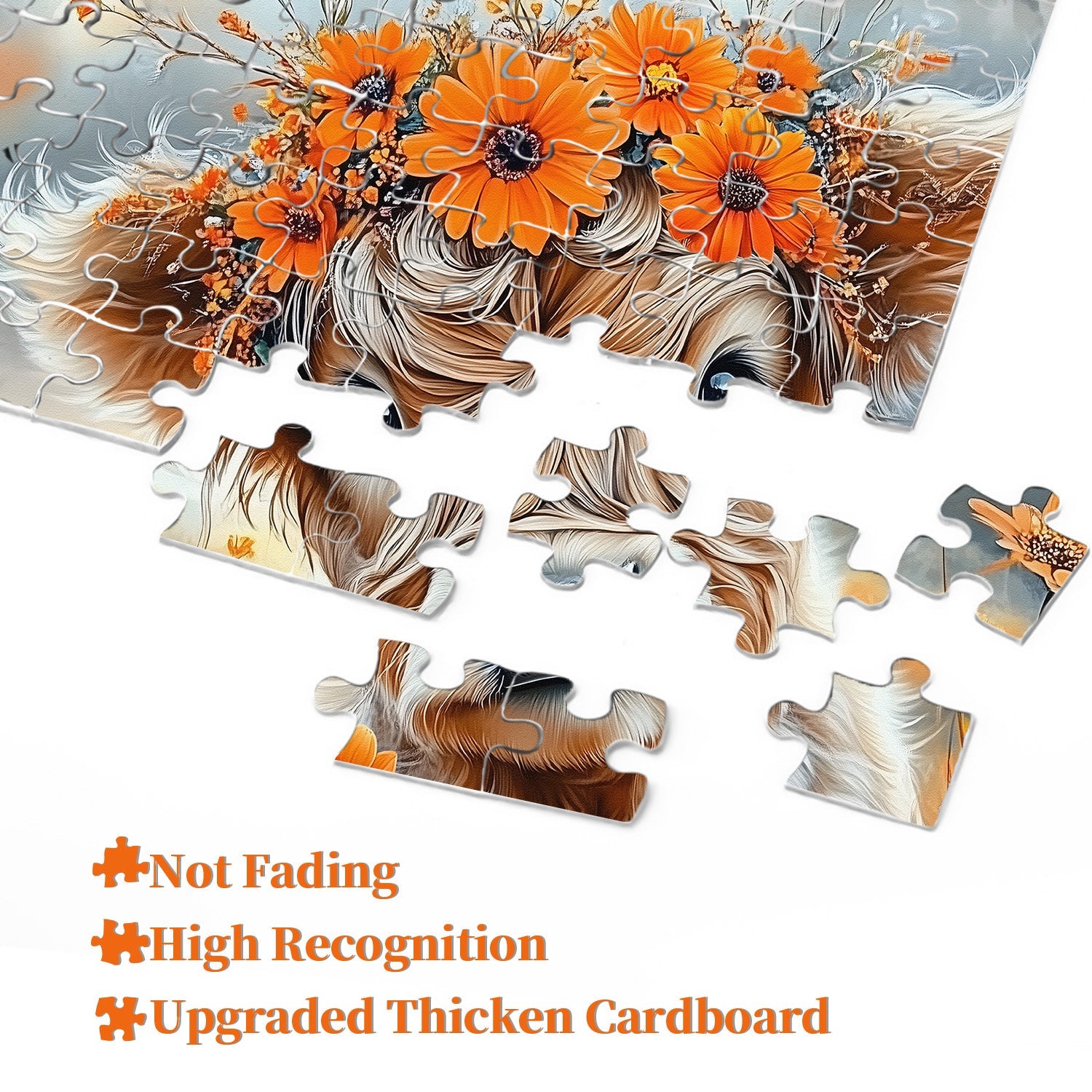 Floral Calf Jigsaw Puzzle 1000 Pieces