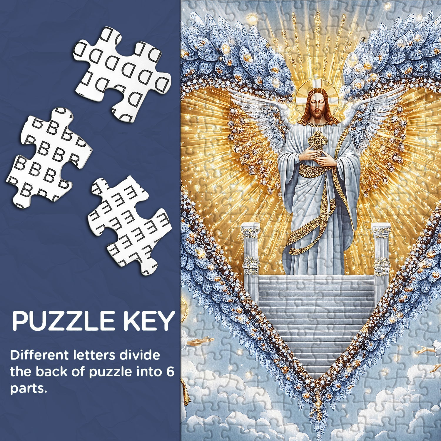 Casse-tête «Éclat du Cœur Divin» 1000 pièces