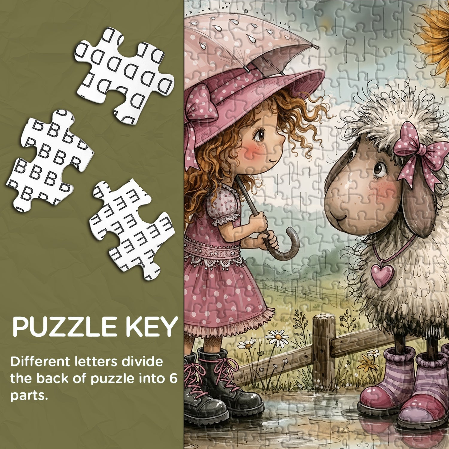 Sheepish Smile Jigsaw Puzzle 1000 Pieces