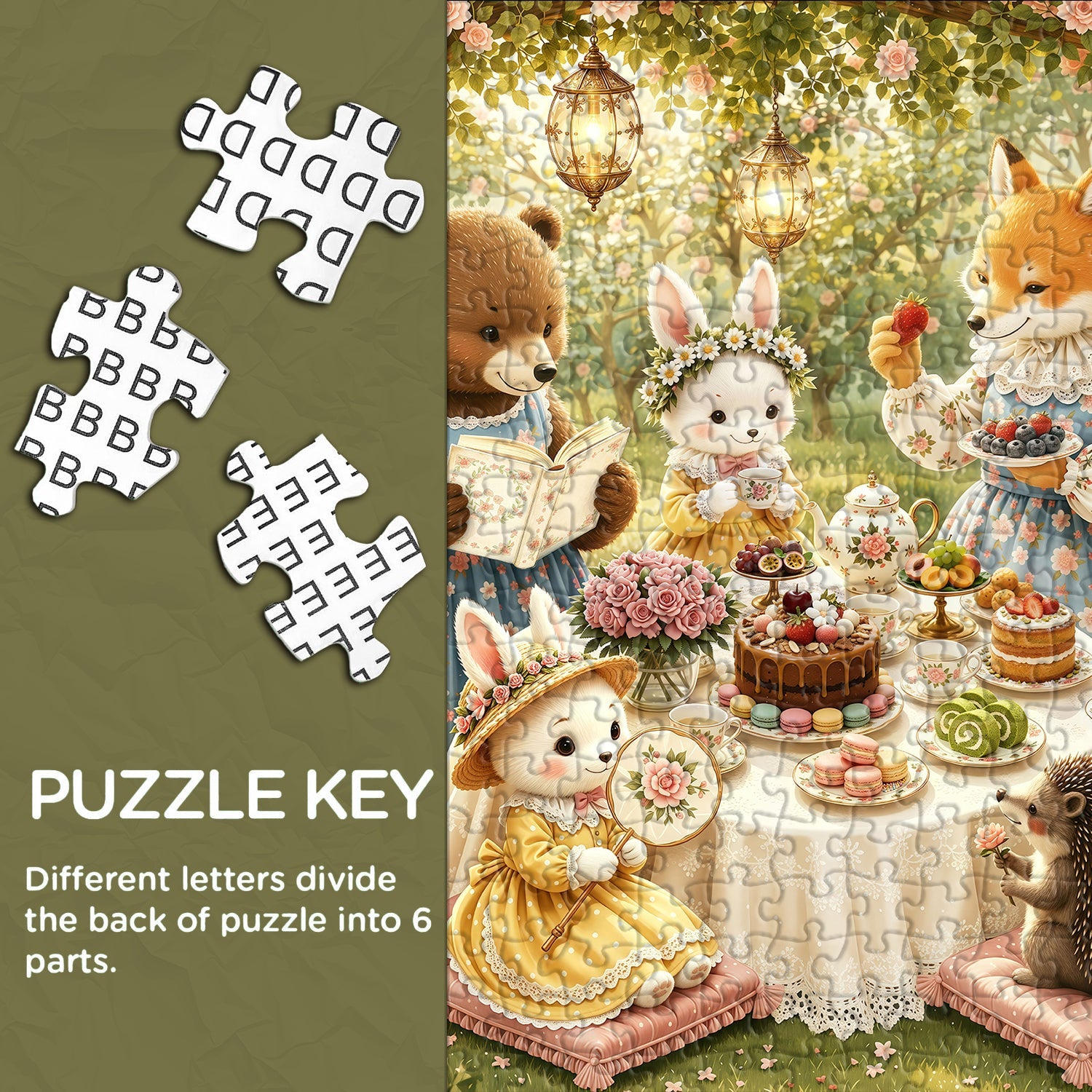 Rose Tea Party Jigsaw Puzzle 1000 Piece