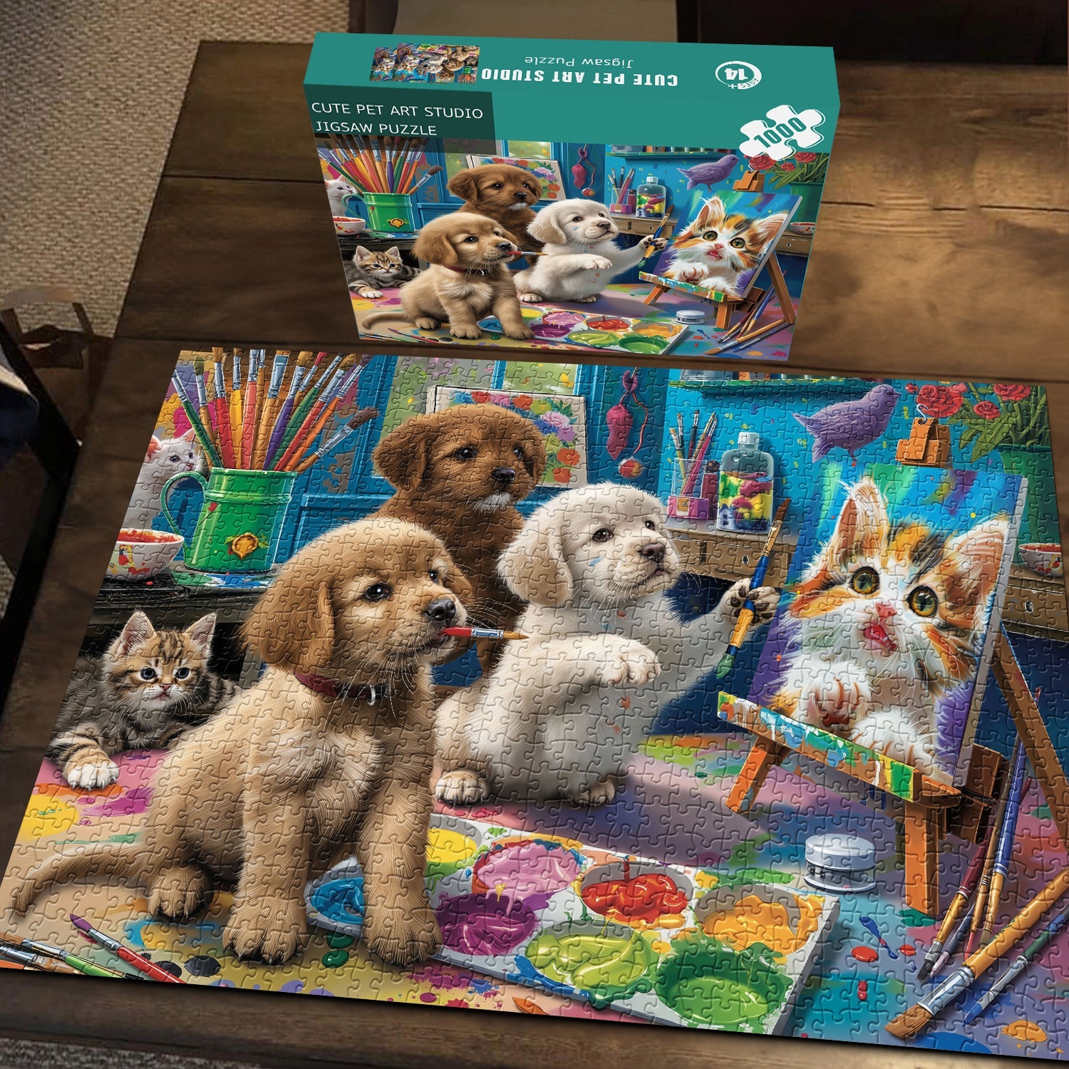 Cute Pet Art StudioJigsaw Puzzle 1000 Pieces