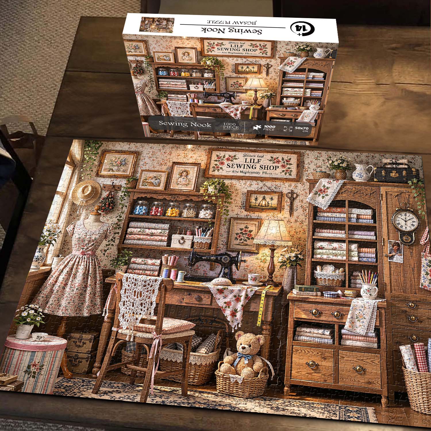 Sewing Nook Jigsaw  Puzzle 1000 Piece