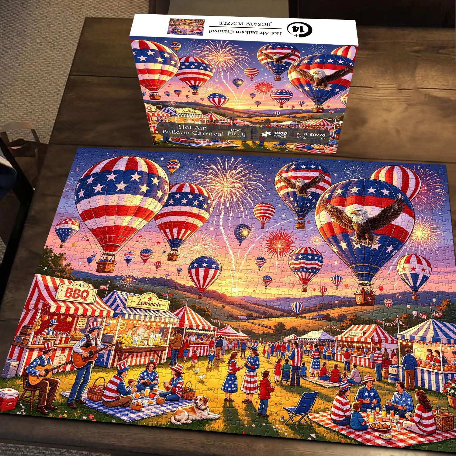 Hot Air Balloon Carnival Jigsaw Puzzle 1000 Pieces